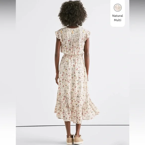 Lucky Brand Pink Floral Felice High-low Midi Dress (size S) - Picture 3 of 12